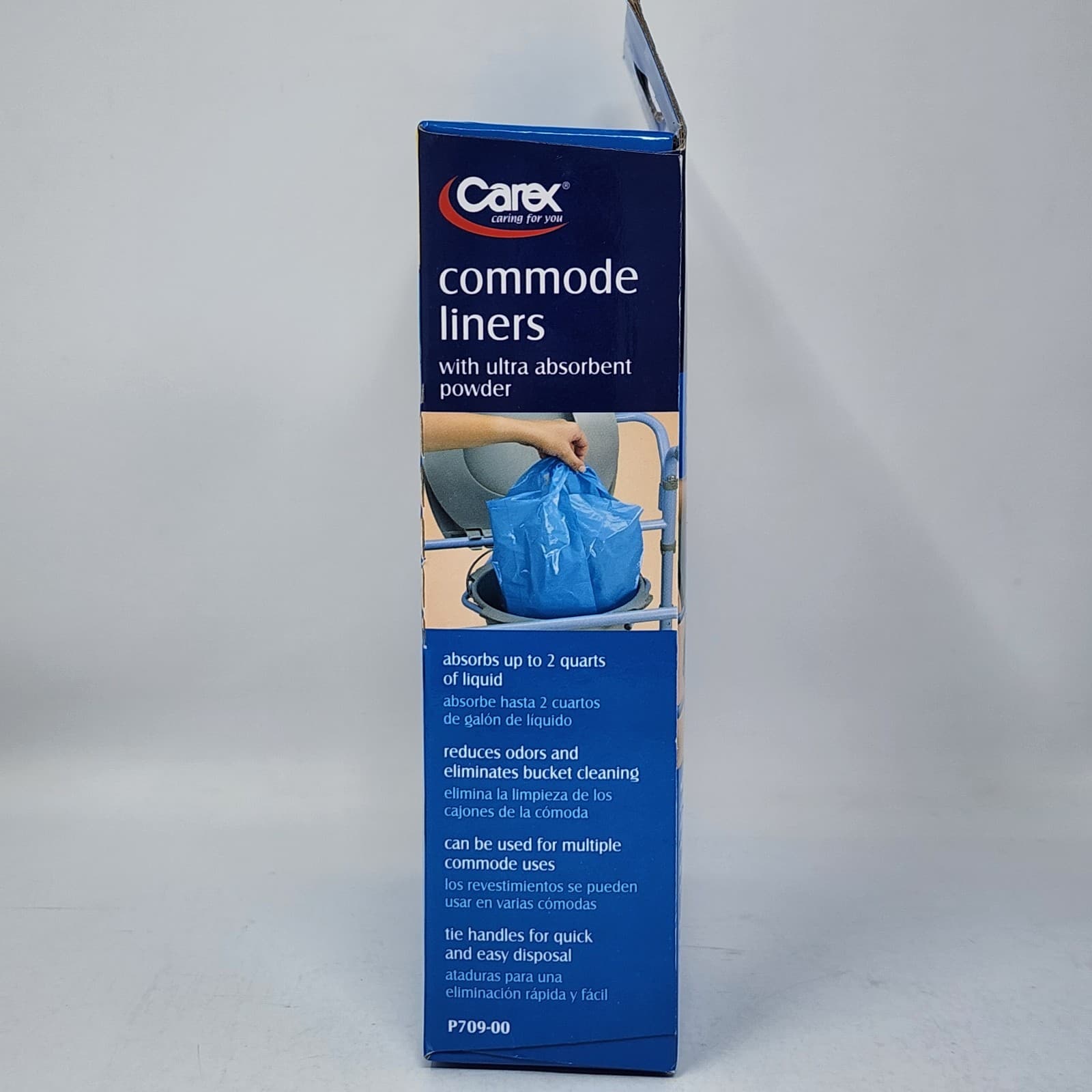 Carex Commode Liners Holds 2 Quarts Liquid, 2 Packs of 7 ea (14 Total Liners) 6