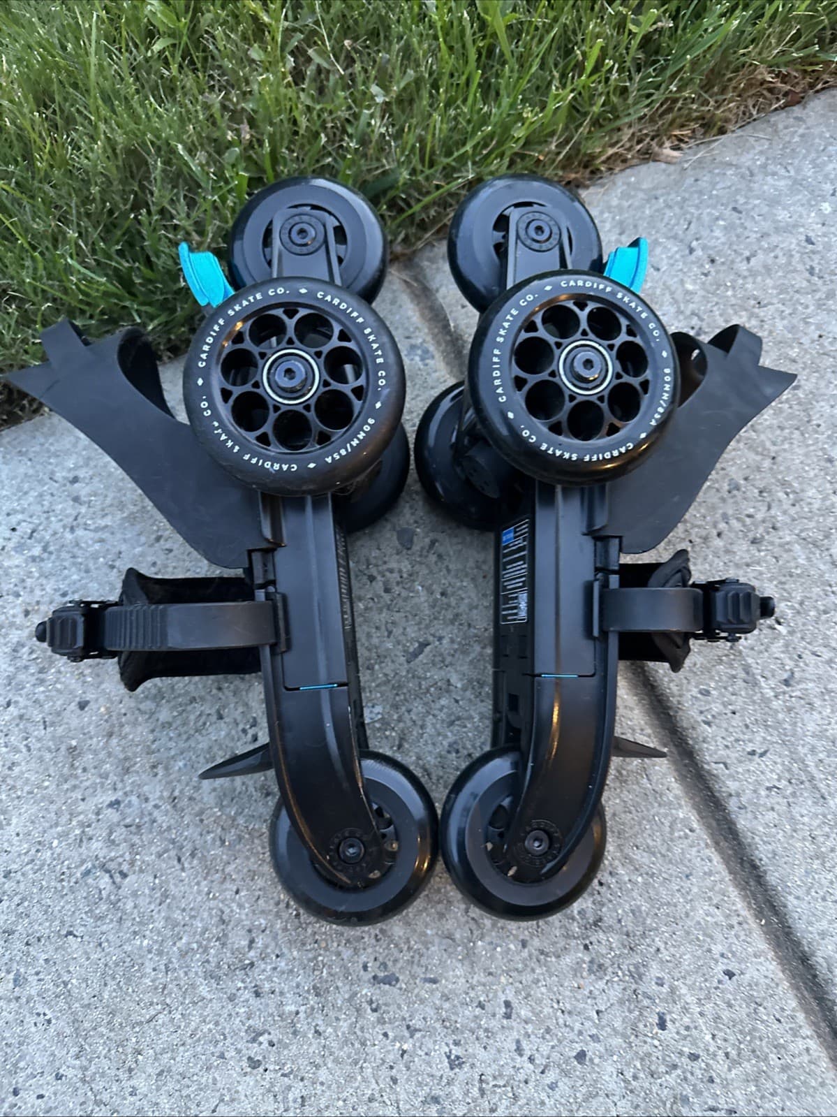 Cardiff Skate Co Model S2 Skate Away Adjustable Step Strap Skates  EUC! 3