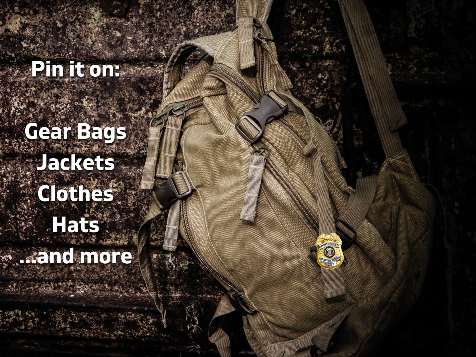 Concealed Weapon Permits Pin - Second Amendment Novelty - Eagle Patriotic Pin 3