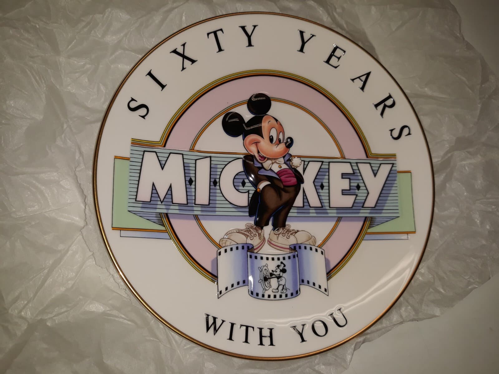 Mickey Mouse “60 Years With Mickey” Collector Plate 2531/15000 Vintage 1980s  5