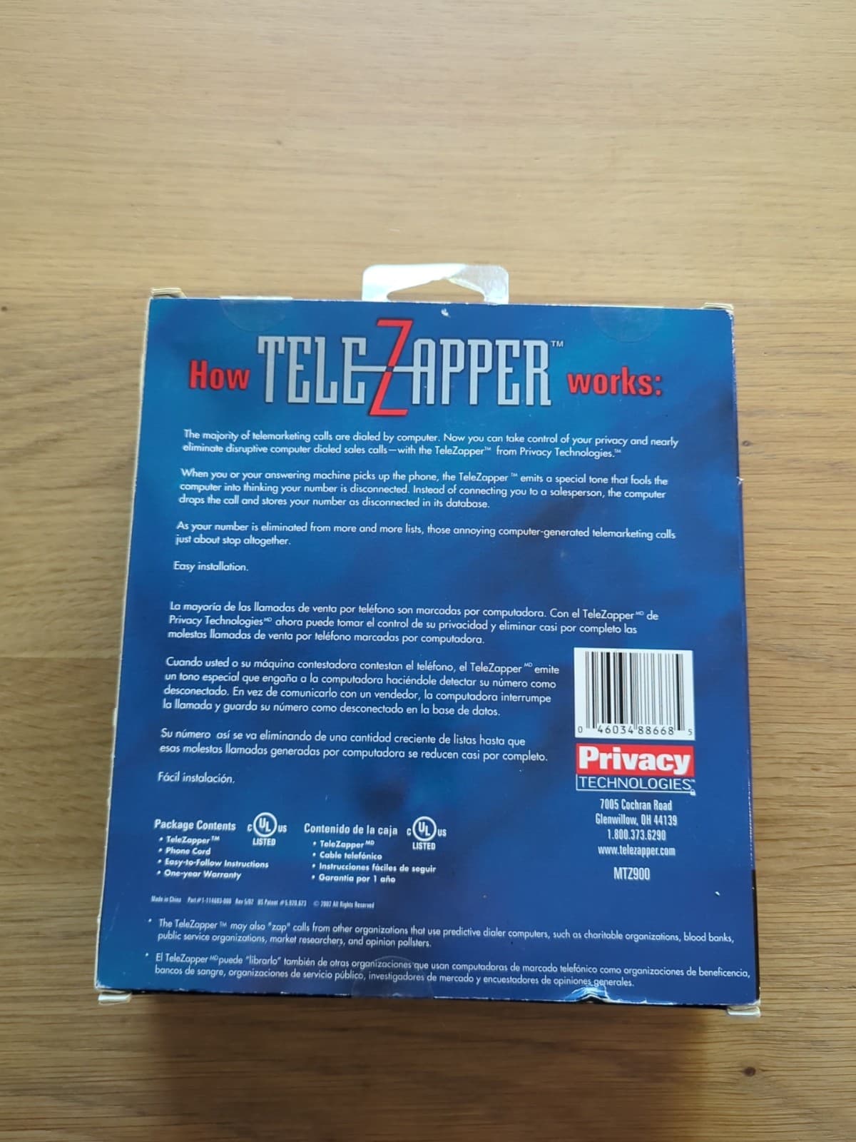 TeleZapper MTZ900 As Seen on TV Telemarketers Phone Call Blocker NEW 4