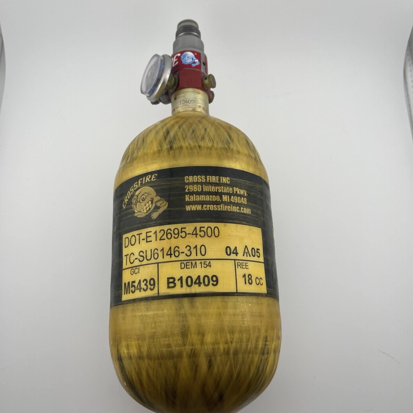 Expired 68/4500 Carbon Fiber Nitro Air  Crossfire HPA Tank With Empire Case. 2