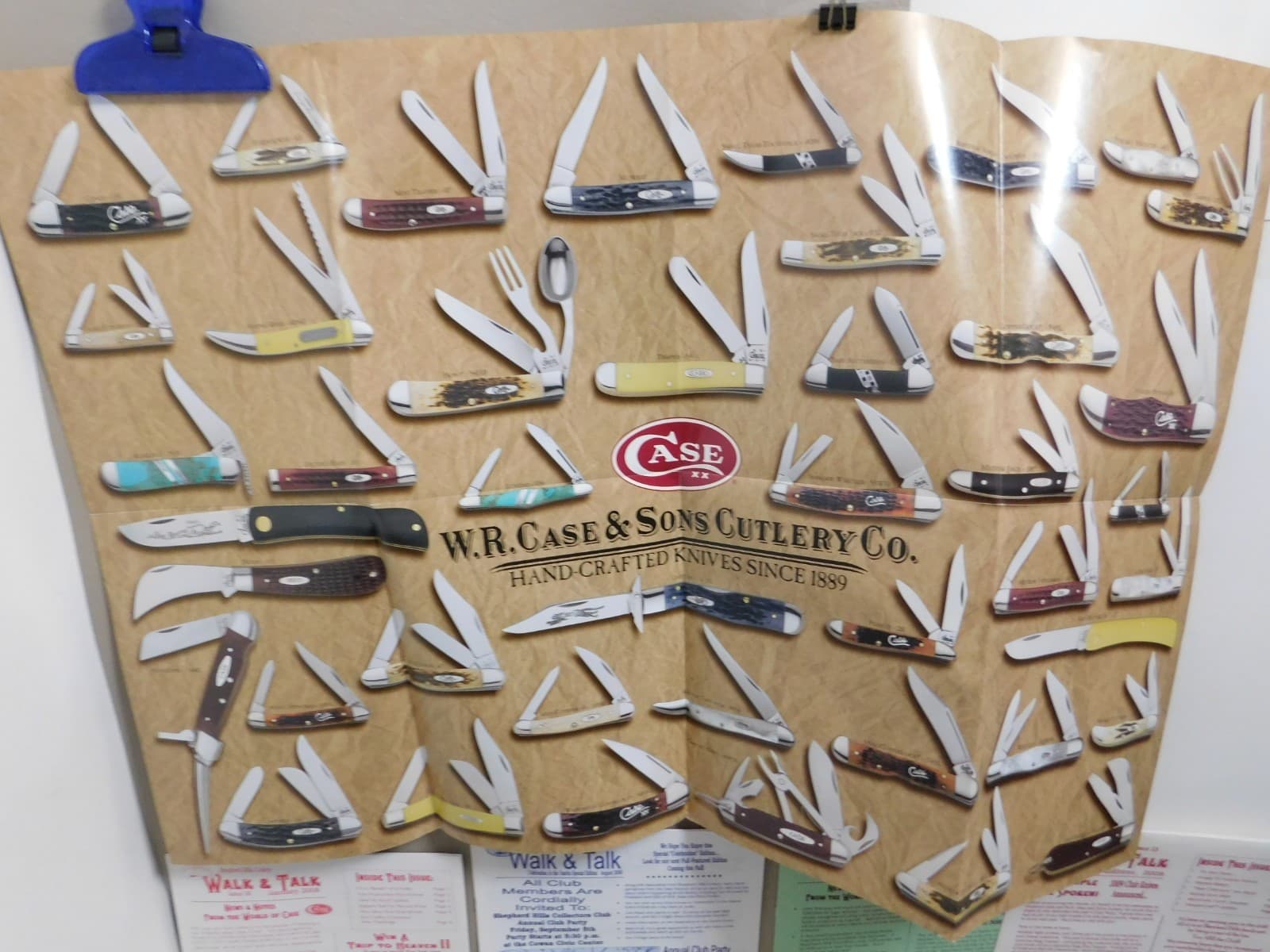 Lot of  Shepherds Cutlery Publications & Case Knife Brochures & 2002 Case Poster 2