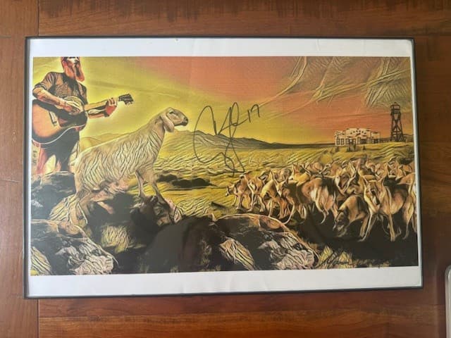 Cody Jinks Autographed Lithograph Poster 1 of 7 - Texas Gruene Hall 17x11 6