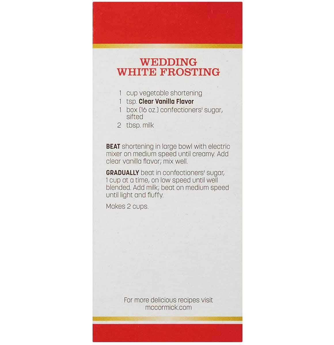 McCormick Vanilla Extract Clear Gluten Free - 2 Oz - Pack of 2 2