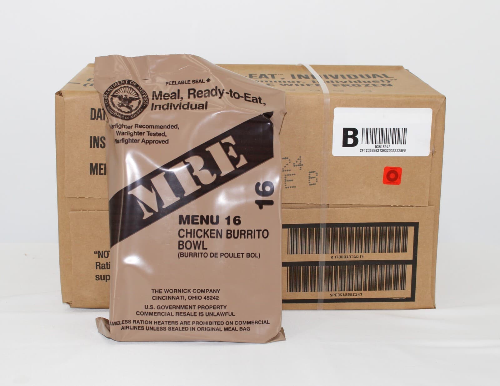 MRE U.S. Military Ready to Eat Meals INSP 2025 - Case, 1, 2, 4, 6 Pack Options 5