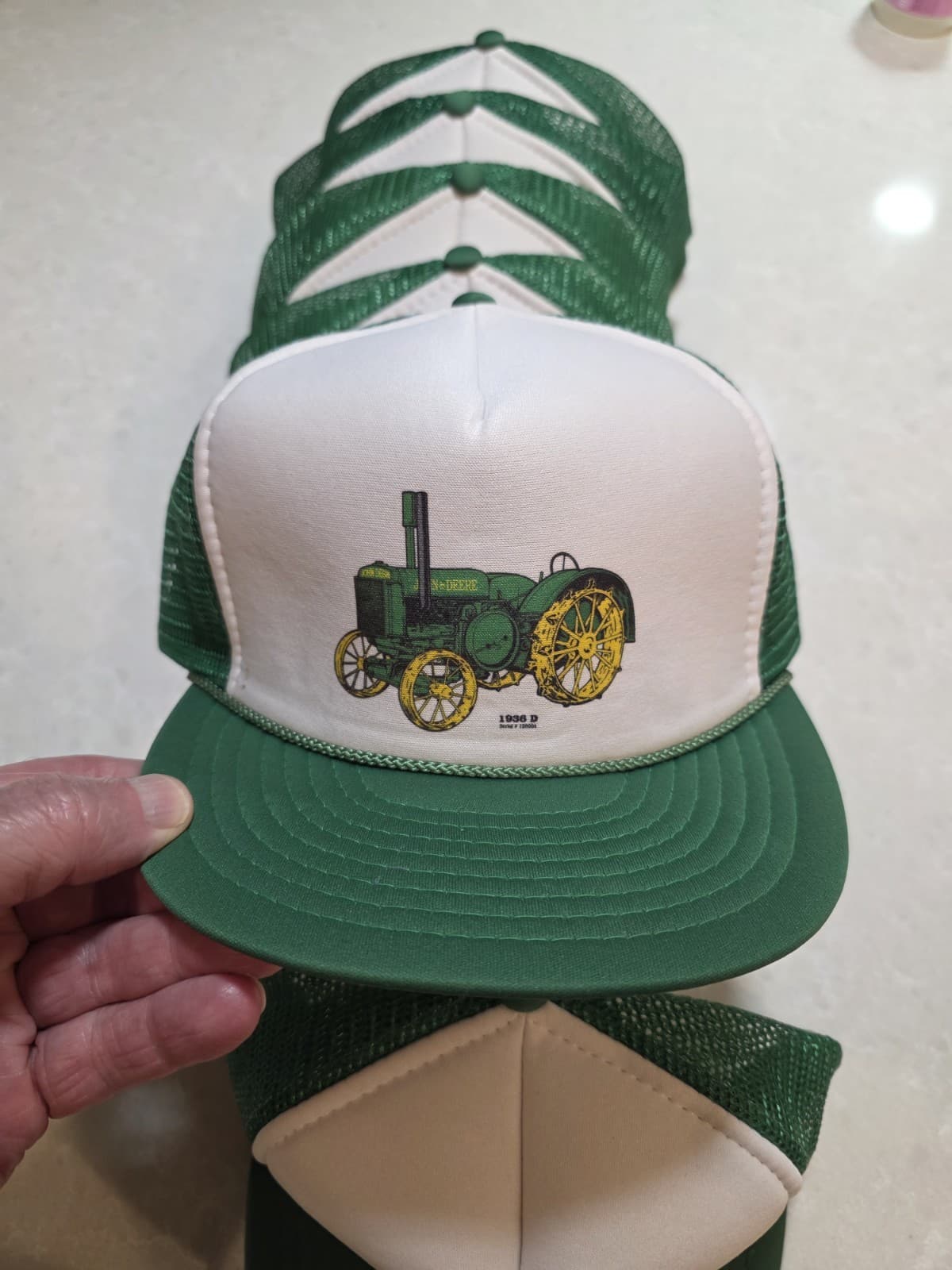 🚨 Lot of 6 Different JOHN DEERE Vintage Tractor Snapback Hats ~ UNWORN 4