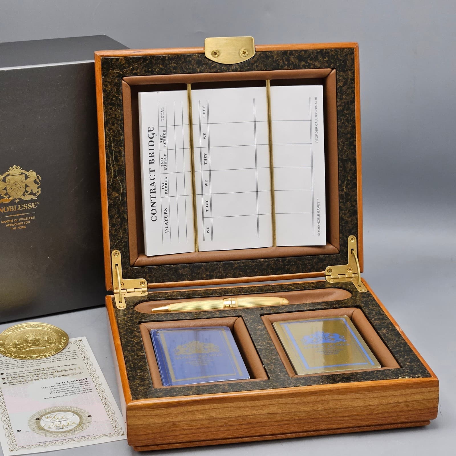 Vintage David Ripley for Noble Games Contract Bridge Set 4