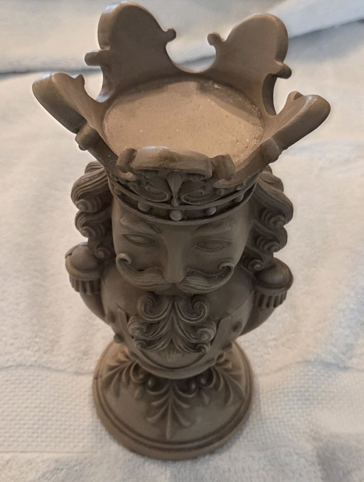 Brown Polyresin Nutcracker Christmas Pillar Candle Holder, 9", by Holiday Time 6