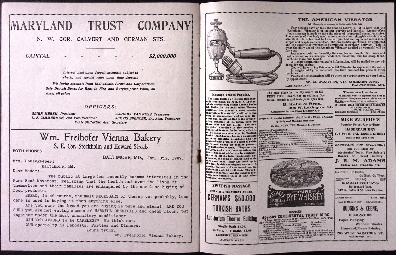 March 4 1907 Maryland Theater Vaudeville BF Keith's Circuit Weekly Program 2