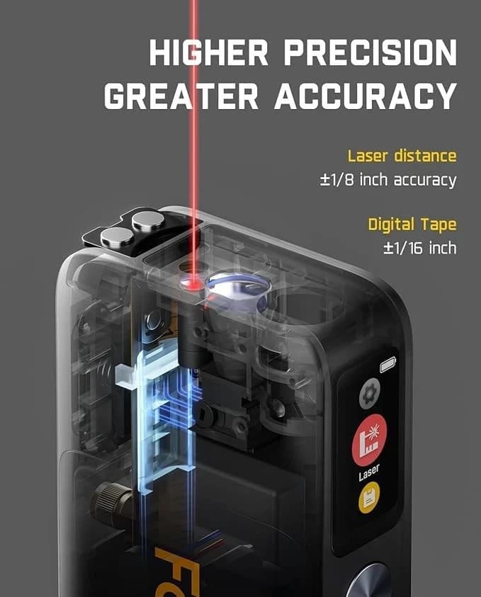 Fanttik A10 Pro 2-in-1 Digital Laser Tape Measure with HD IPS Color Display 2