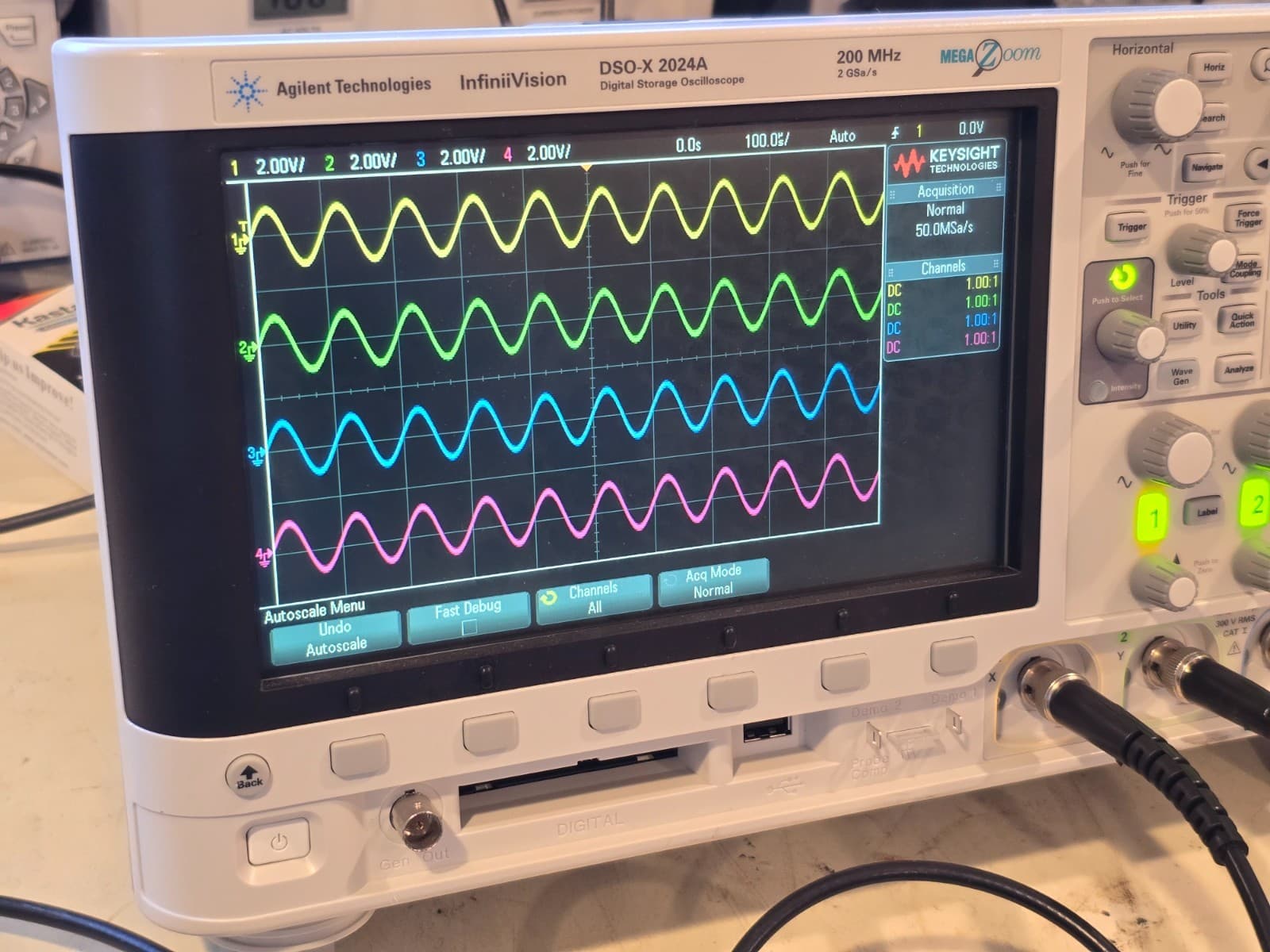 Agilent DSOX2024A Digital Storage Oscilloscope 200MHz 4GSa/s 4 Channel #4 3