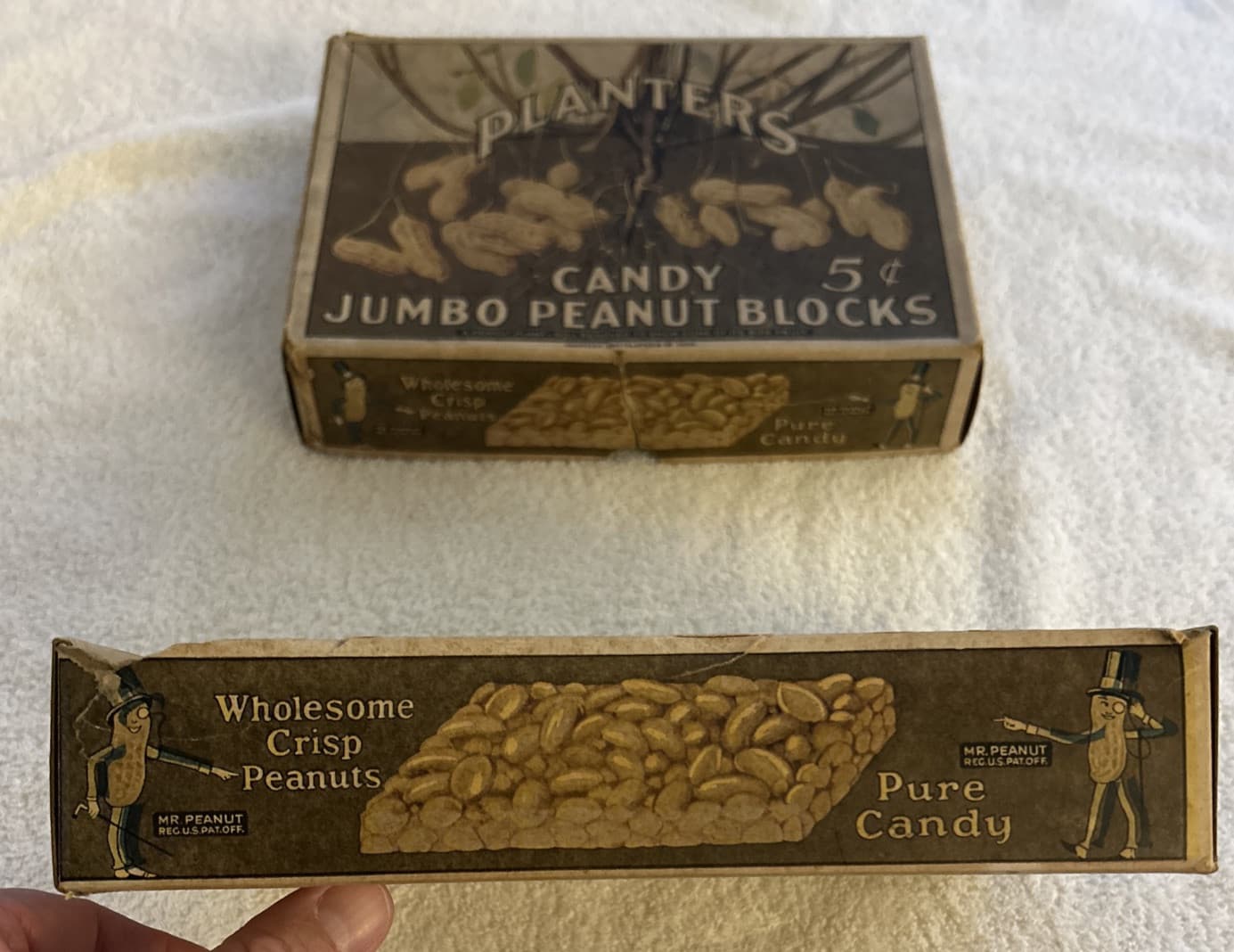 Very Early Planters Peanuts Mr Peanut Cardboard Box 5