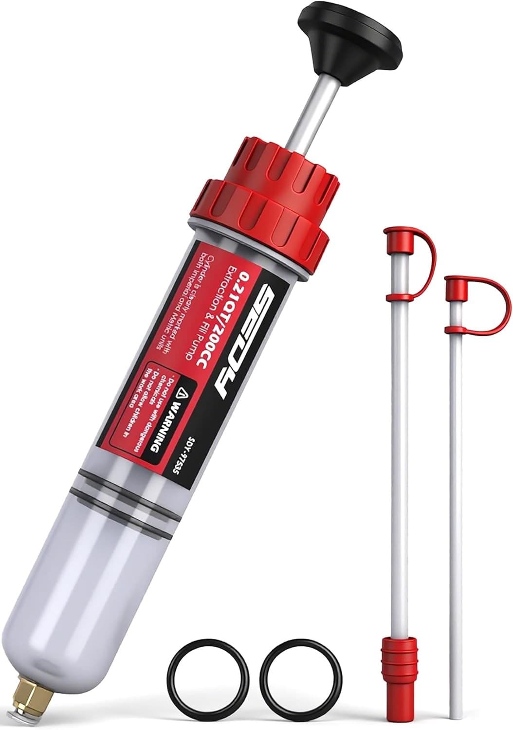 Fluid Extractor 200cc Multi-Purpose Syringe Oil Suction Pump, Manual Extraction 