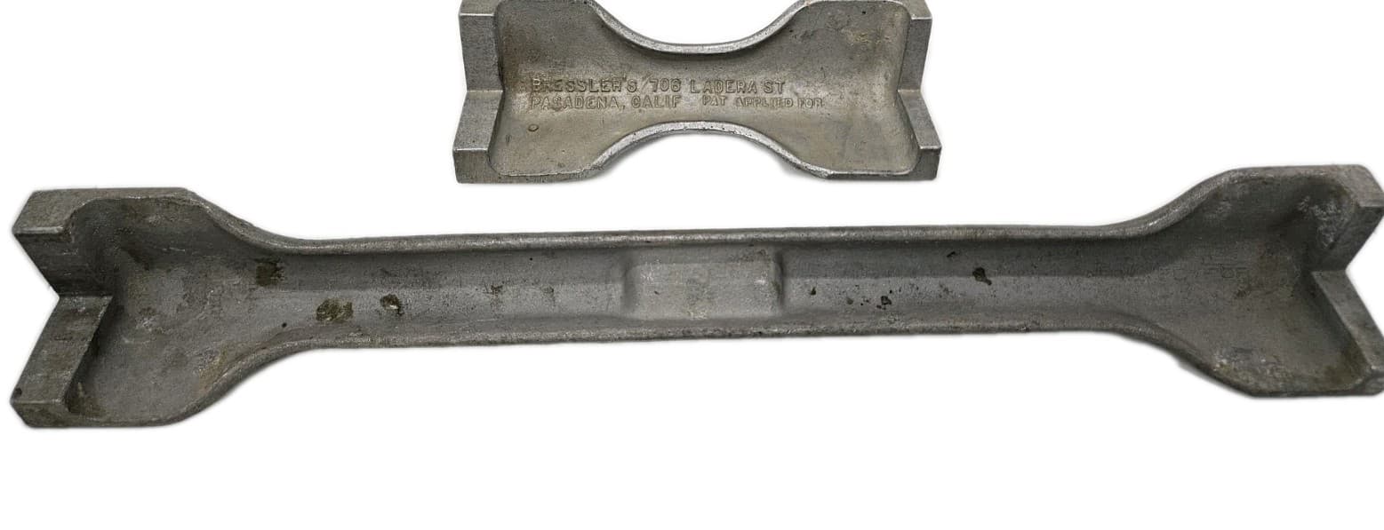 Vintage Lot (2) Bresslers 706 Aluminum Post Level 18" & 8" Pasadena CA. RARE  4