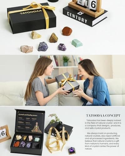 7 Chakras Crystals and Healing Stones Set - Large Raw Chakra Set (Worry Stone) 3