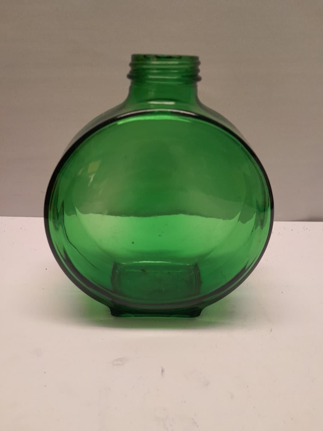 Vintage Sunsweet Prune Juice 1930's 40's Canteen Style Green Glass Bottle Jar