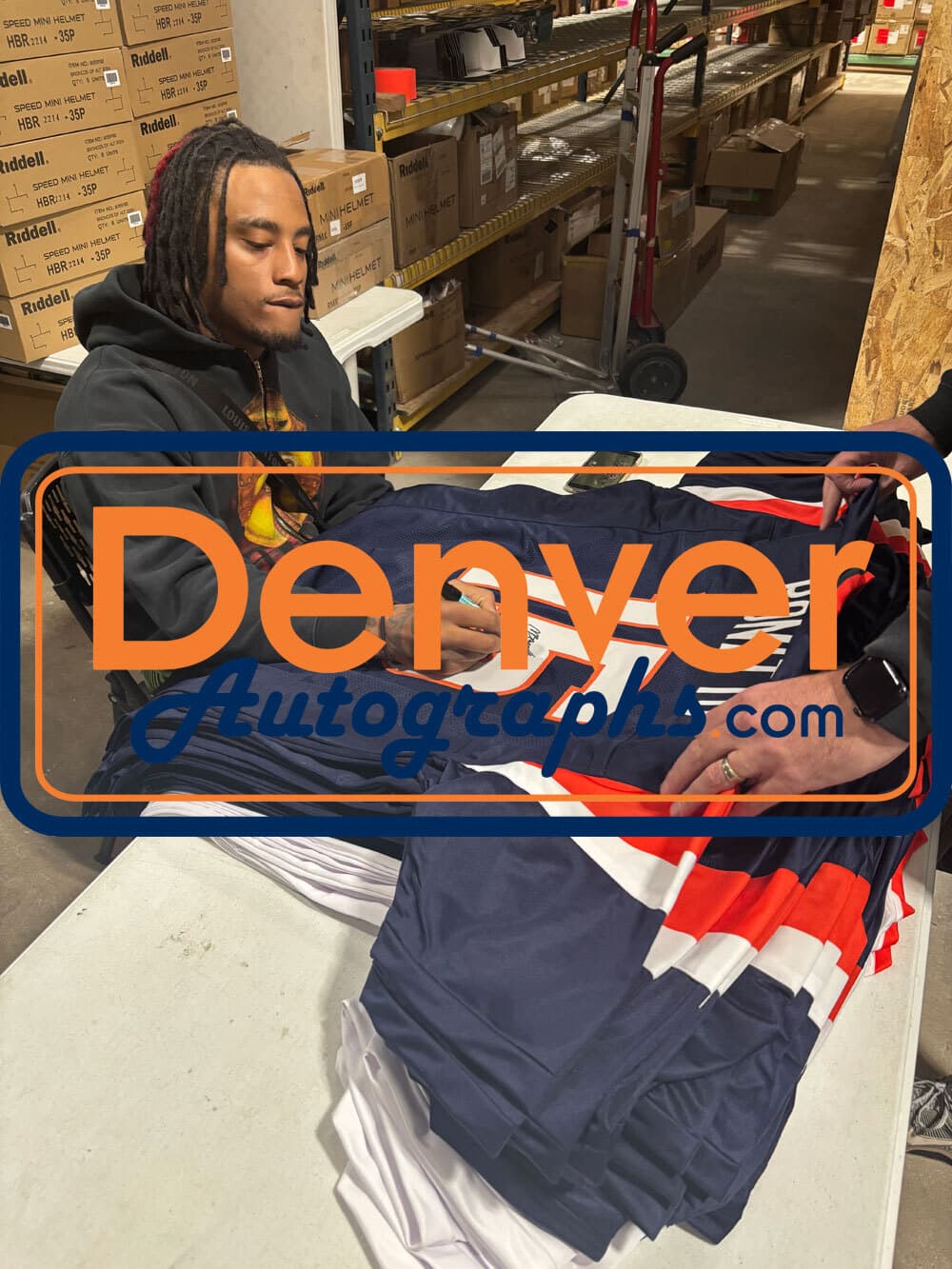 Nik Bonitto Autographed/Signed Pro Style XL Blue Jersey Beckett 49132 5