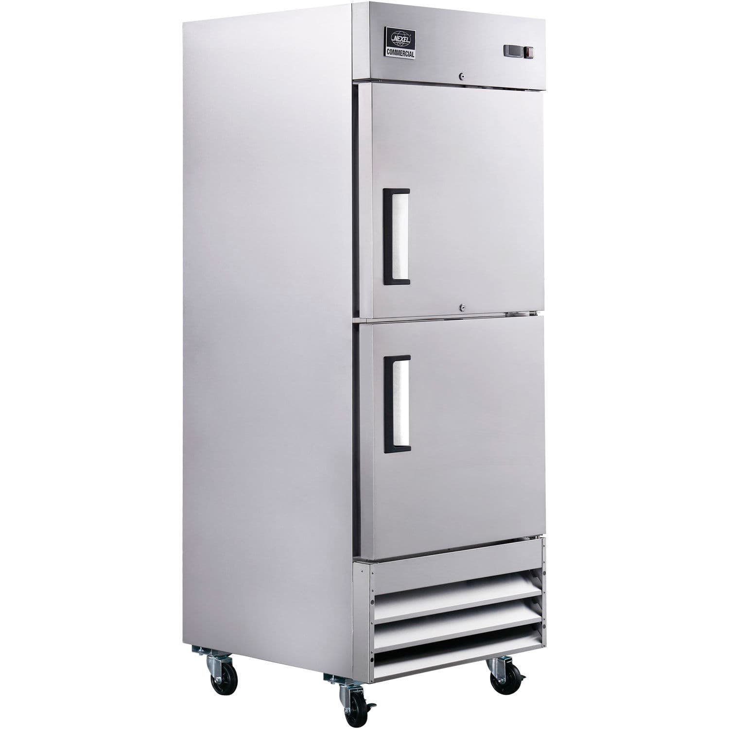 Nexel Reach In Split Door Freezer 2 Solid Doors 23 Cu. Ft.