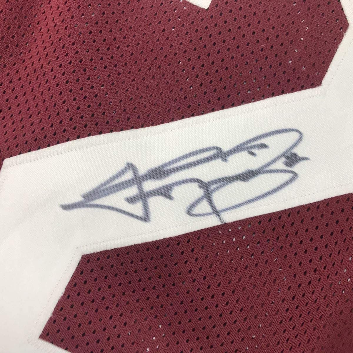 Autographed/Signed JOHNNY MANZIEL Texas A&M Maroon Football Jersey JSA COA Auto 3