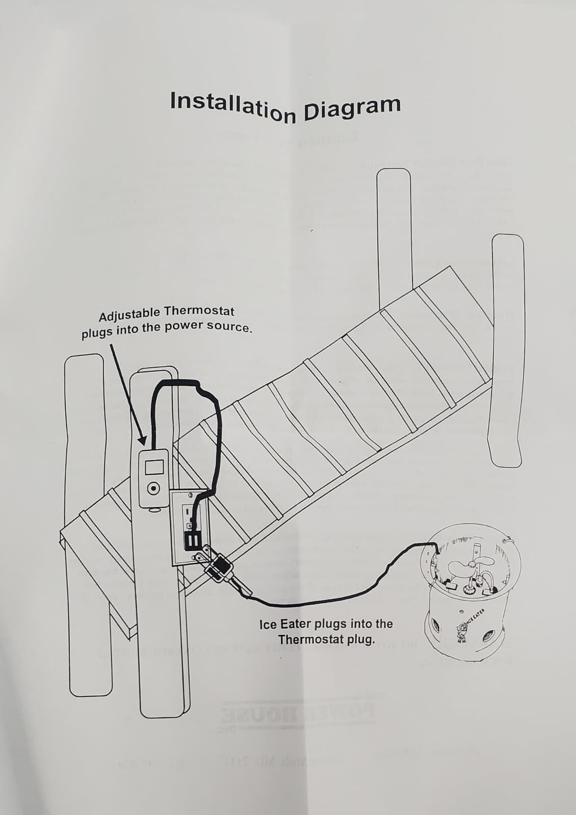 Ice Eater Adjustable Thermostat Control 115 volt 2