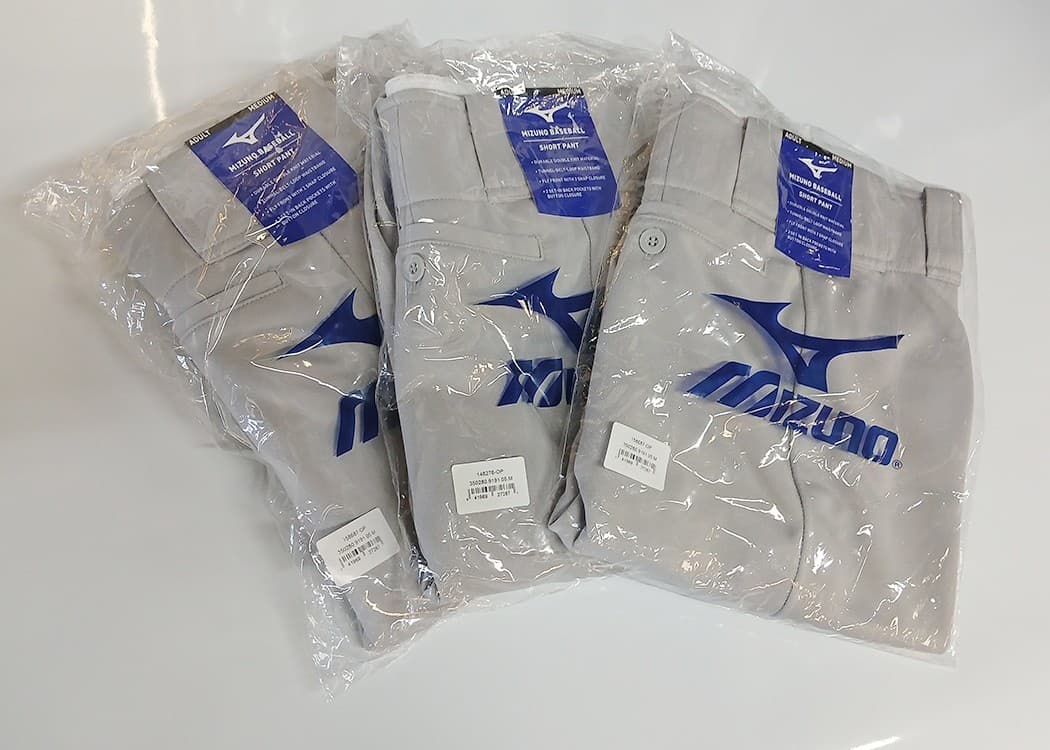 NEW Mizuno GREY Baseball Short Pants ADULT MEDIUM- NWT FREE SHIPPING 5