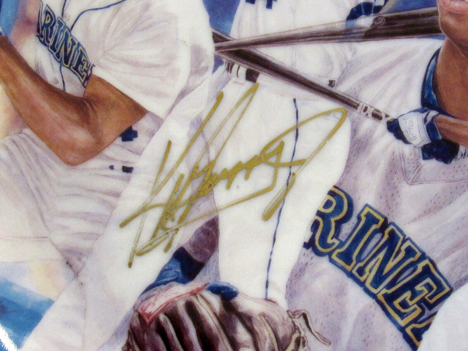 KEN GRIFFEY JR HOF SIGNED AUTO VTG GARTLAN SEATTLE THUNDER LIMITED EDITION PLATE 2