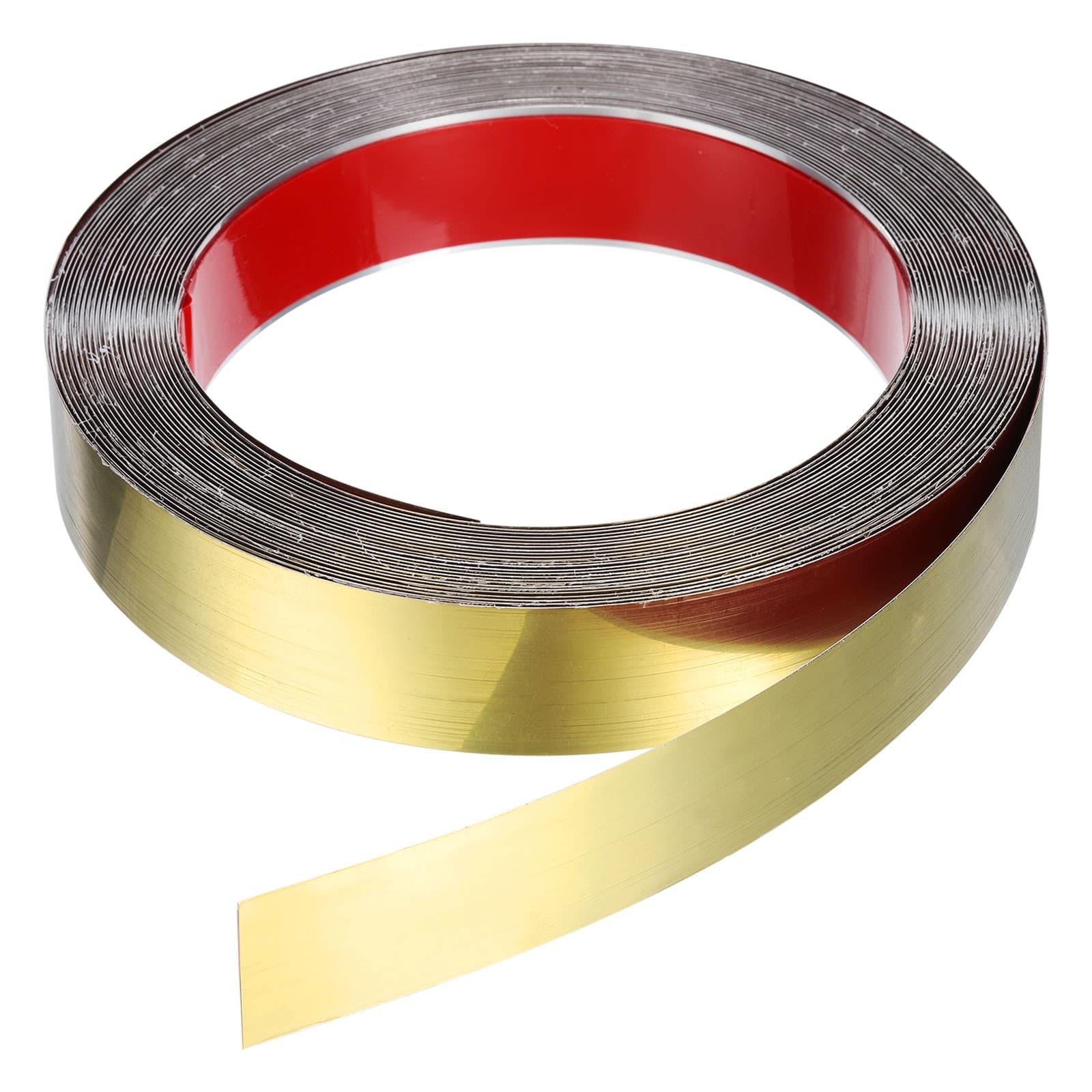 39.4ft x 1.18" Wall Trim Self Adhesive Stainless Steel Mirror Finish Trim Golden