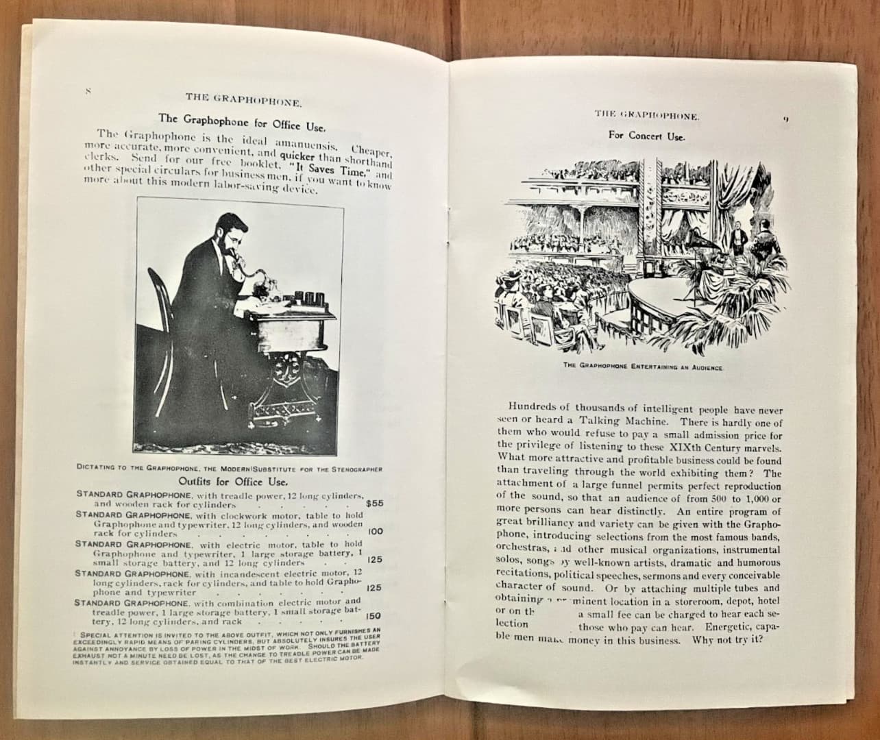 1896 Graphophone reprinted sales catalog James A Foster & Co Providence R I 6