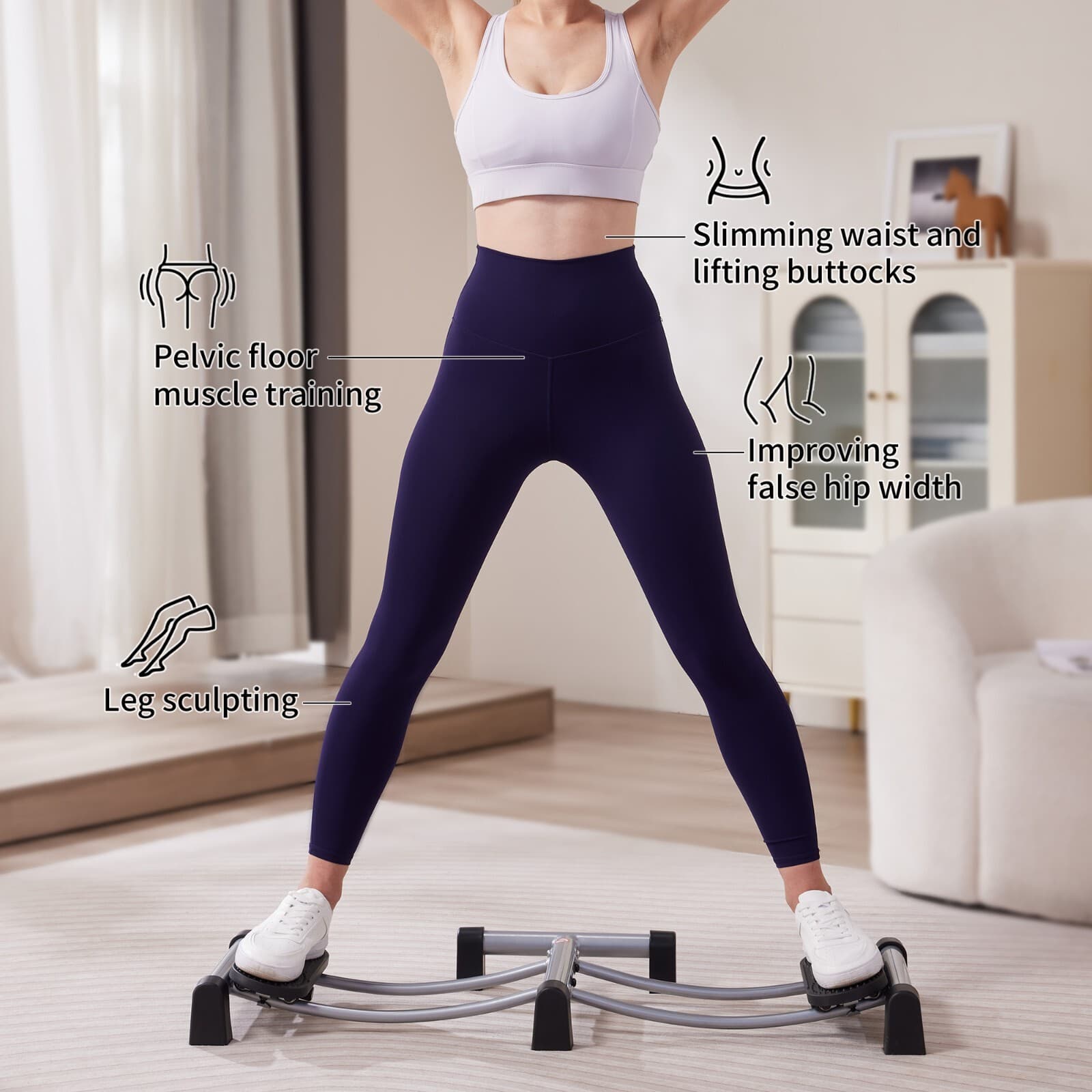 Ski Simulator Training Machine Cardio Workout Fitness AB1610 without Handrail 3