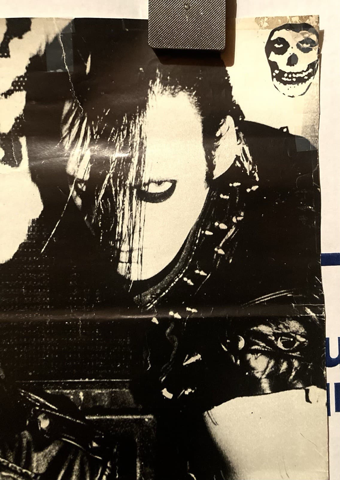 MISFITS ULTRA RARE ORIGINAL OOP VINTAGE 1980S BEWARE POSTER UK IMPORT DANZIG 5