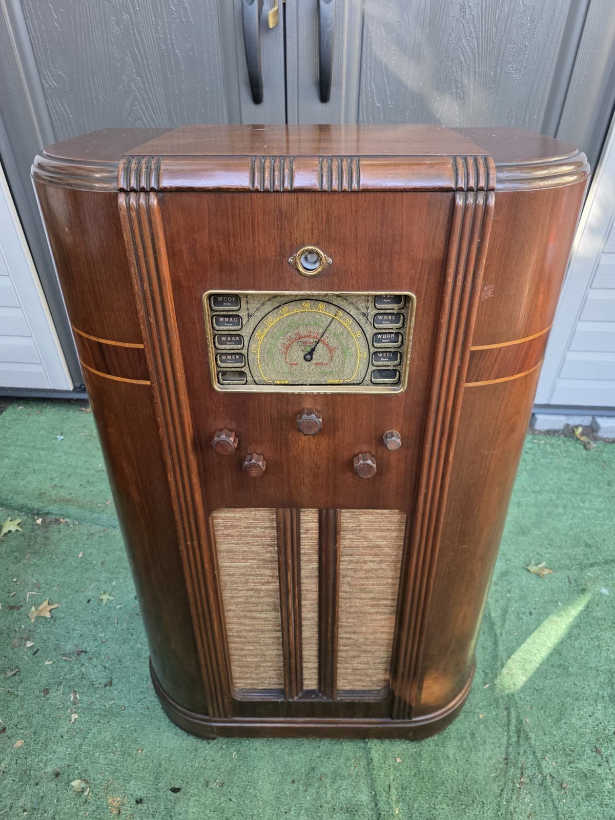 RARE ARVIN ART-DECO 818AT CONSOLE TUBE RADIO @☆RESTORED WORKING CONDITION ☆
