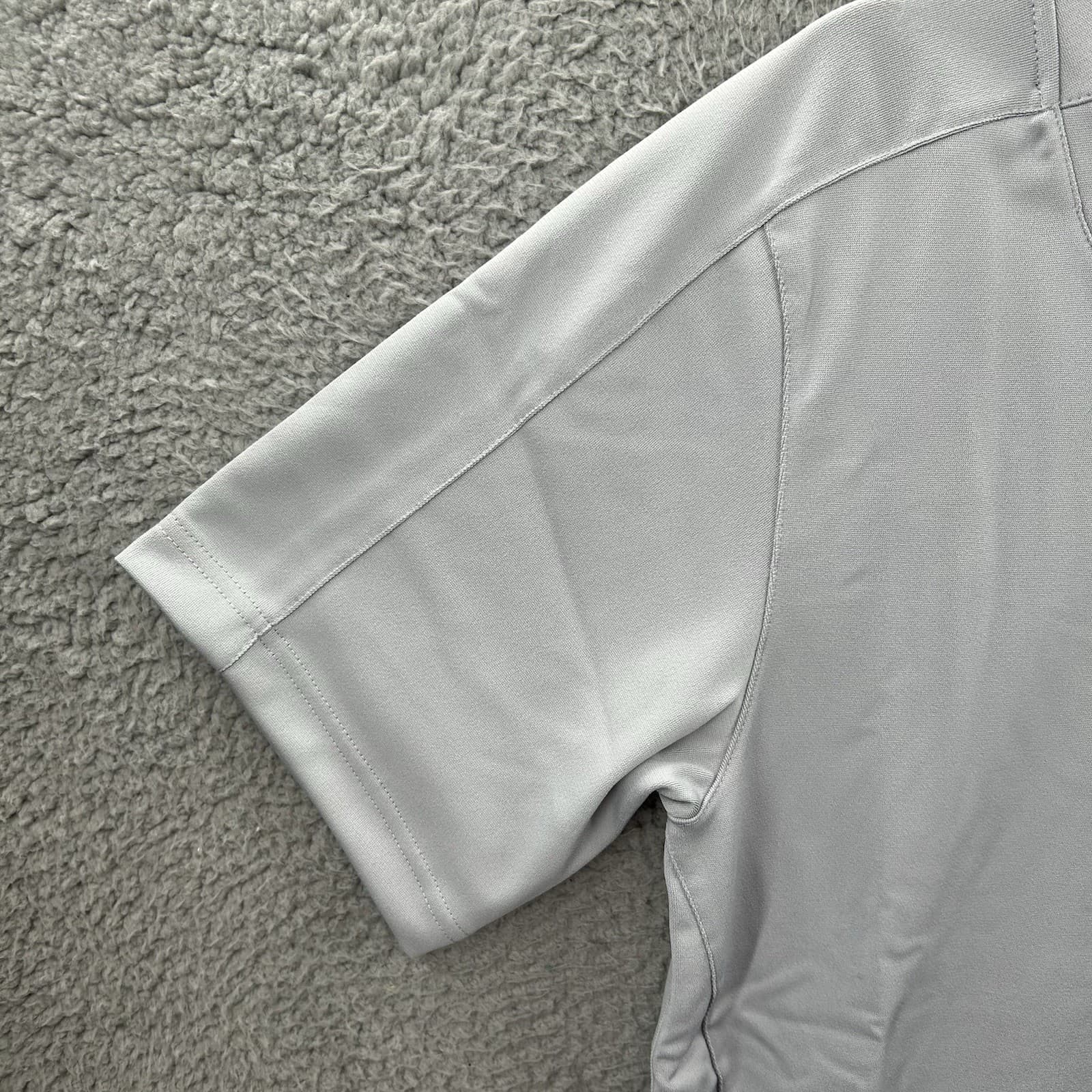 Nike Baseball Jersey Men Small Stock Vapor Select One Button Gray Black Henley 5 4