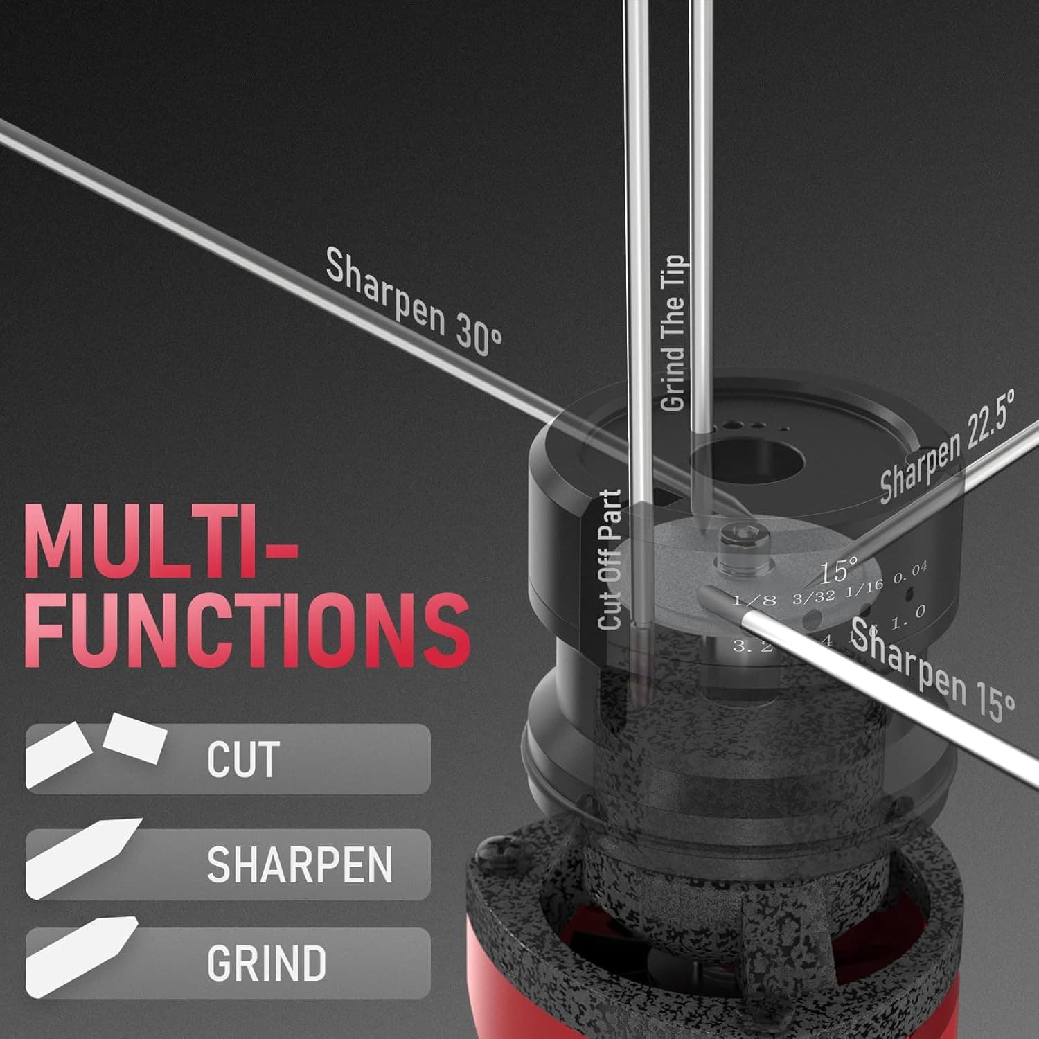 Tungsten Electrode Sharpener Grinder For TIG welding, Handheld Electric, 110V TI 4