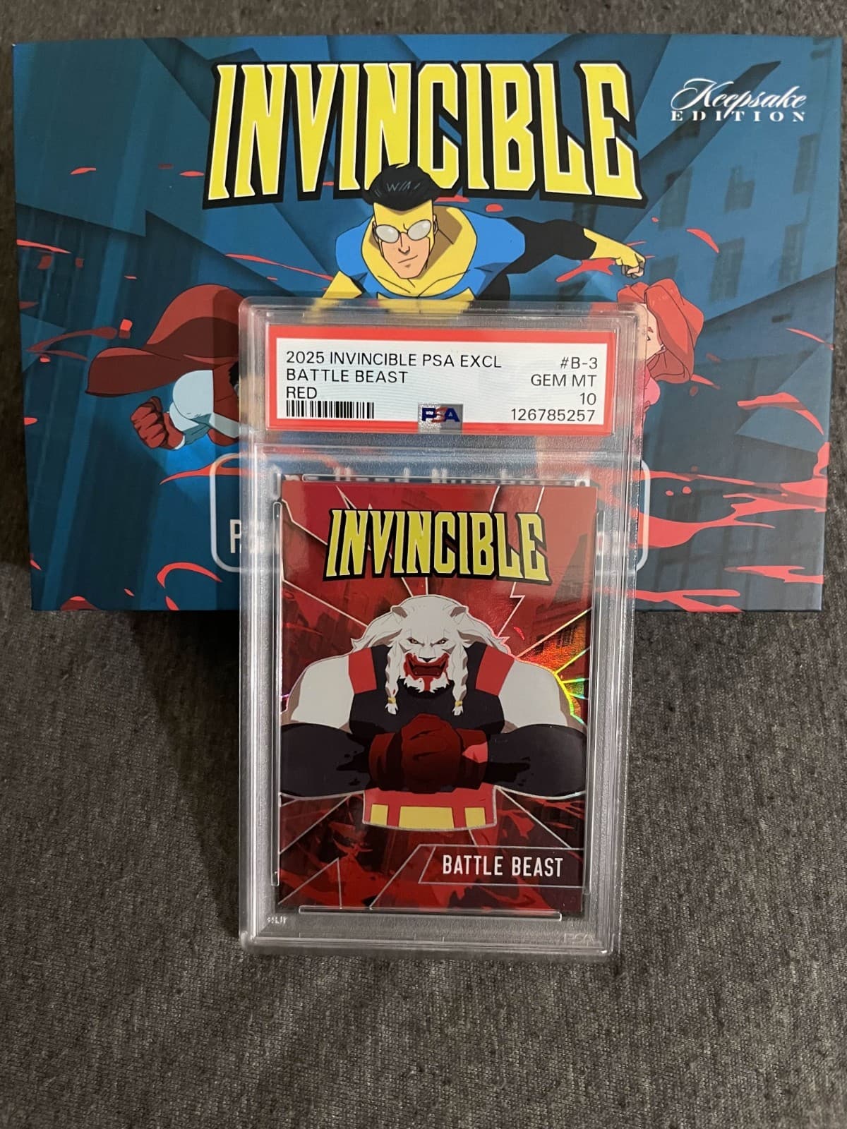 Invincible Keepsake PSA 10 Battle Beast red + Limited edition extras NYCC. 2