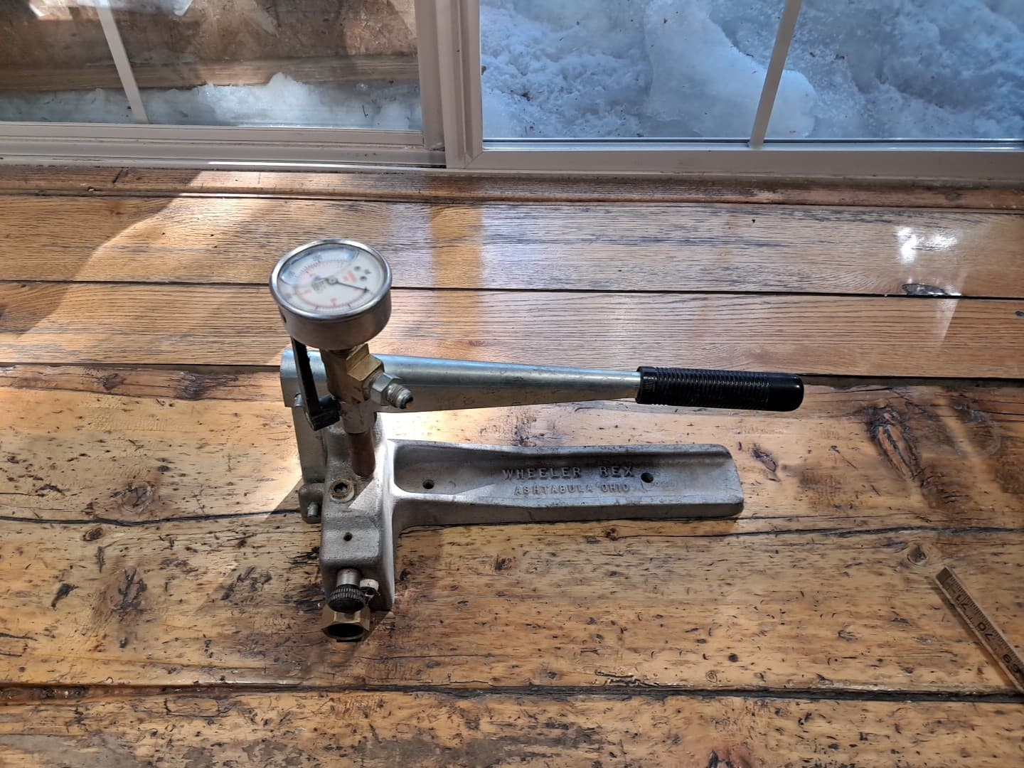 Wheeler Rex Hand Operated Hydrostatic Test Pump 600 PSI Os181 3