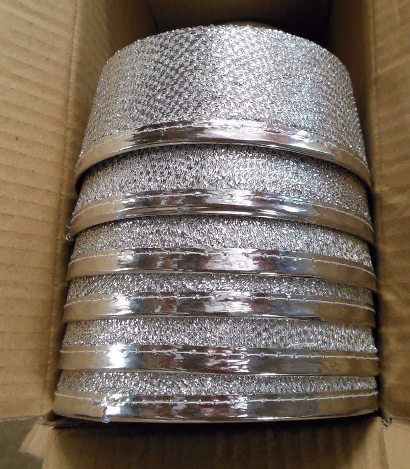 Lot of 6 Silver Lurex pillbox hats felt base Dance Theatrical Use Bellhop 