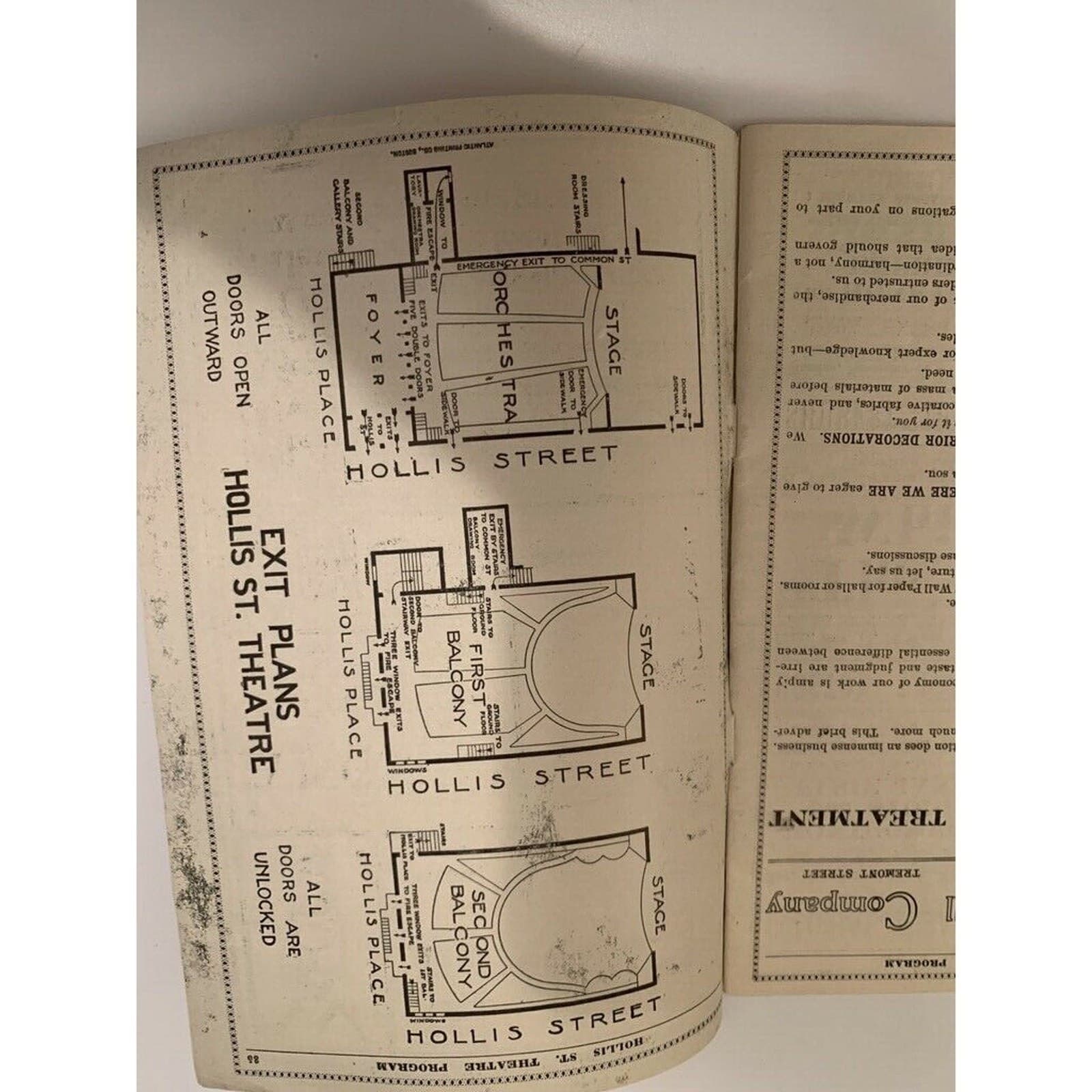 Hollis ST. Theater Program 1913 4