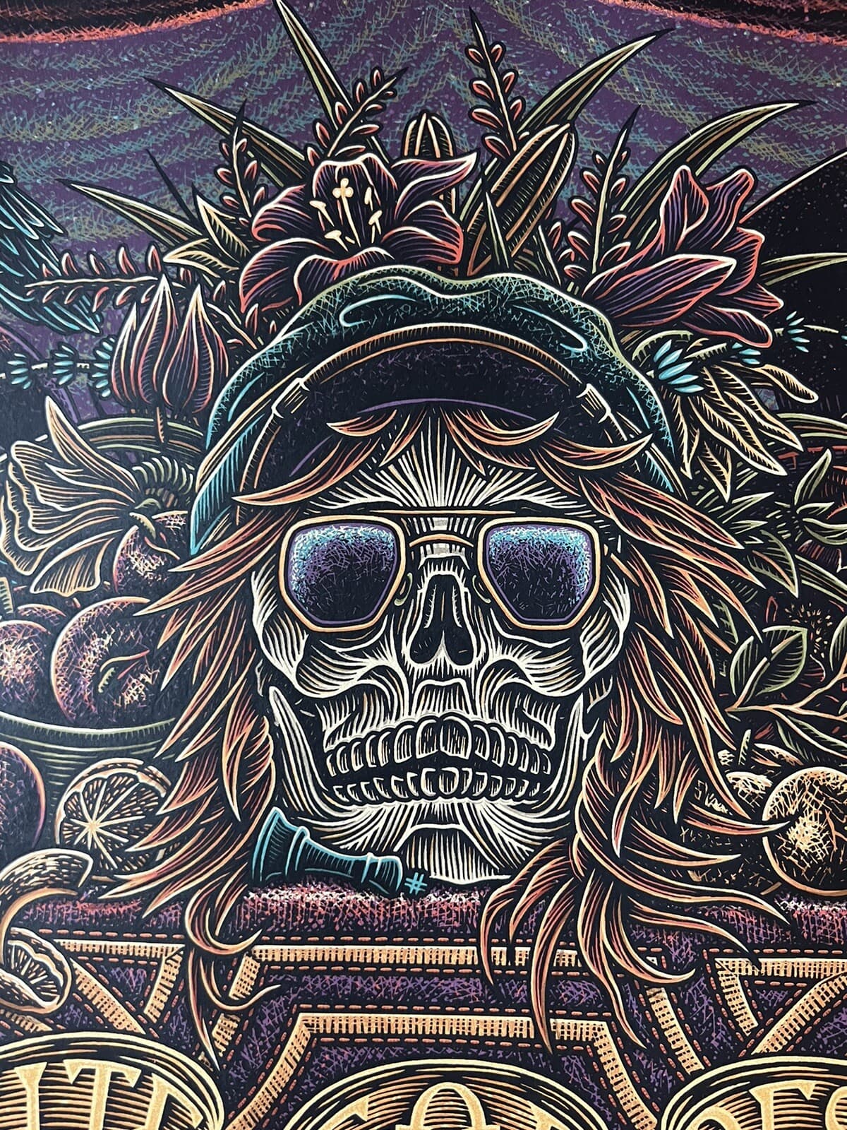 GUNS N ROSES VERY RARE APPETITE FOR DESTRUCTION METALLIC POSTER #78/325 4