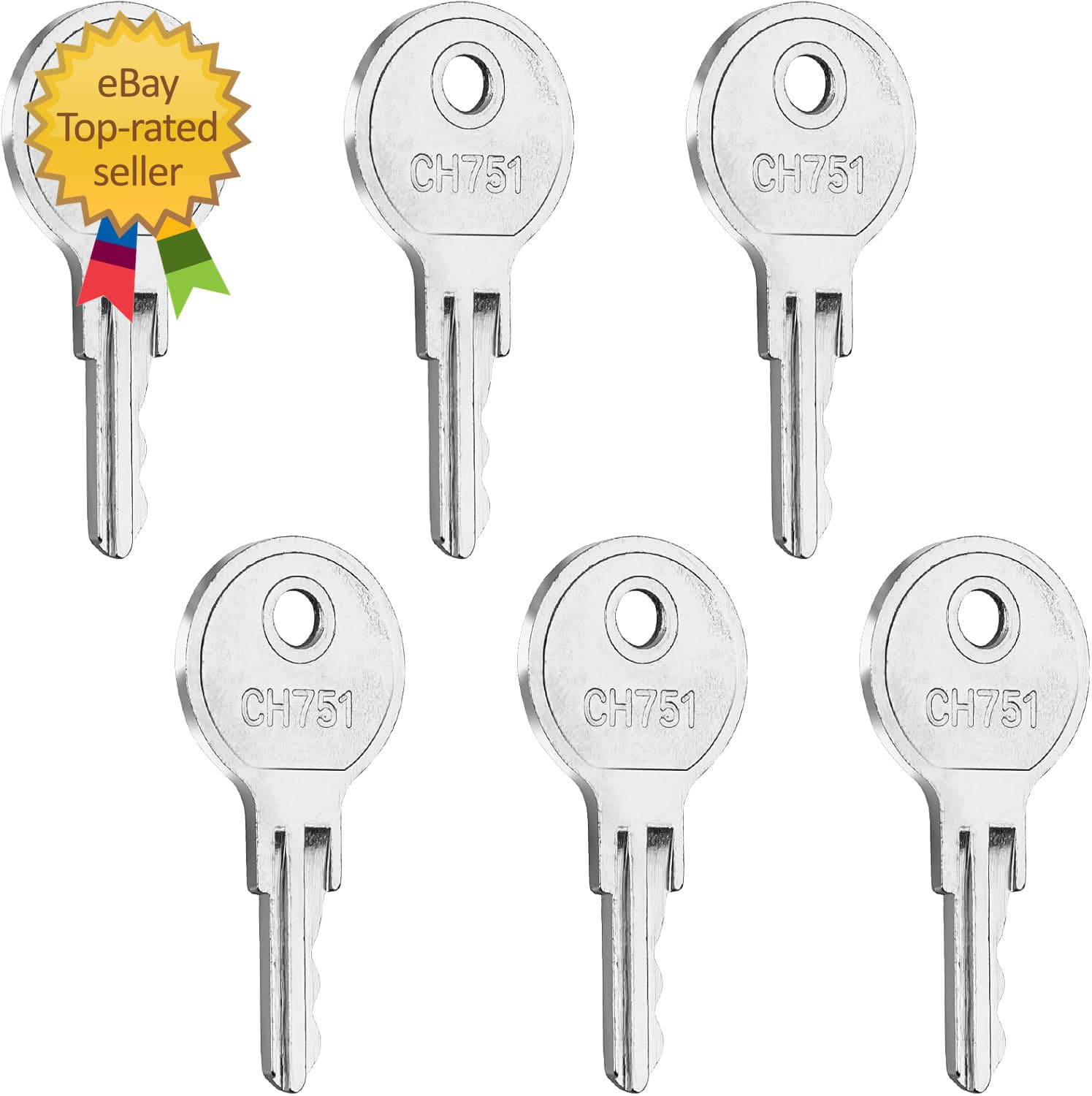 6 Pcs CH751 Key, Siasky Universal CH751 Replacement Keys, RV Keys for RV Campers