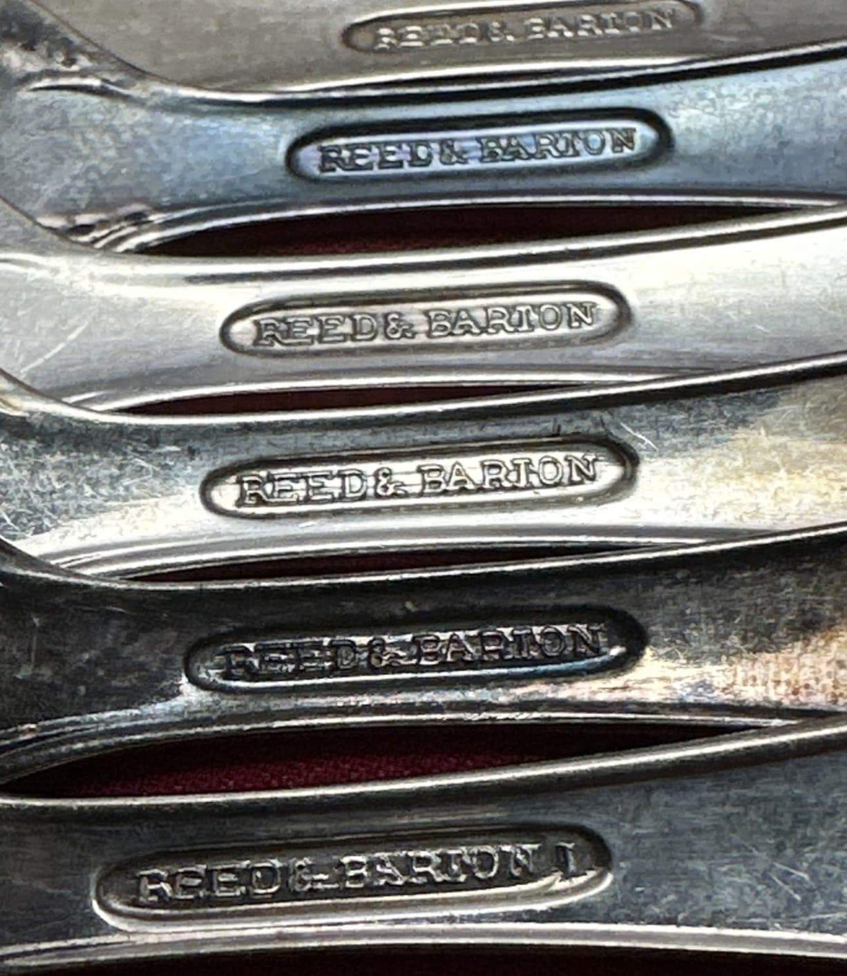 13 Pc TIGER LILY Silverplated  1 MASTER BUTTER &  12FLAT SPREADERS Reed & Barton 4