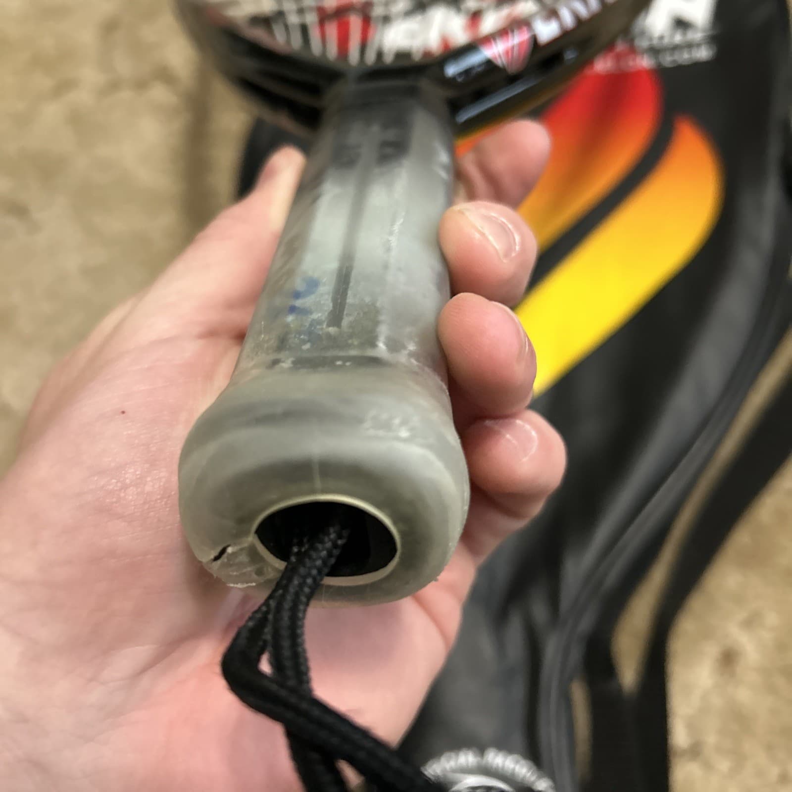 Ektelon O3 Red 2700 Racquetball Racquet Titanium Tungsten Carbon Black Red SS 6