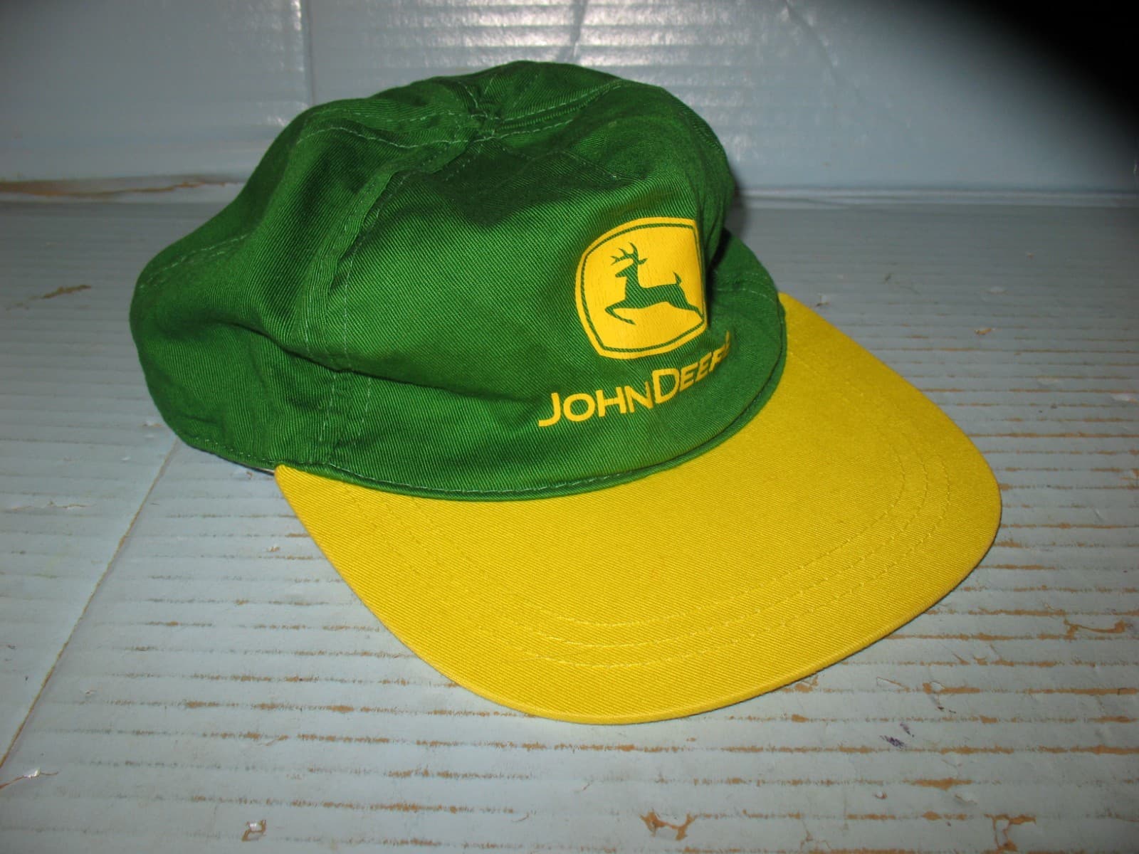 Kids John Deere Green & Yellow Snapback Farm Hat