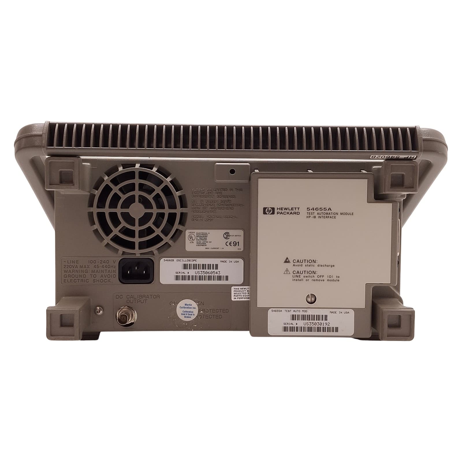 Hewlett Packard 54602B 4-Channel Digital Oscilloscope 100MHz to 250MHz, 10GSa/s 6