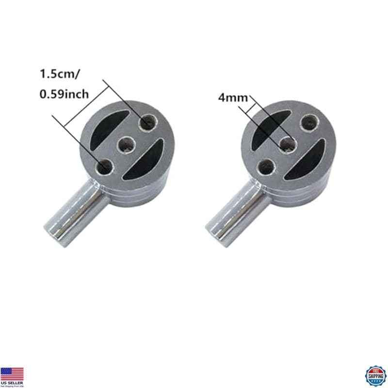 6-Pack Metal Snare Drum Lugs - Single Ended Hardware with Mounting Screws 40mm 3