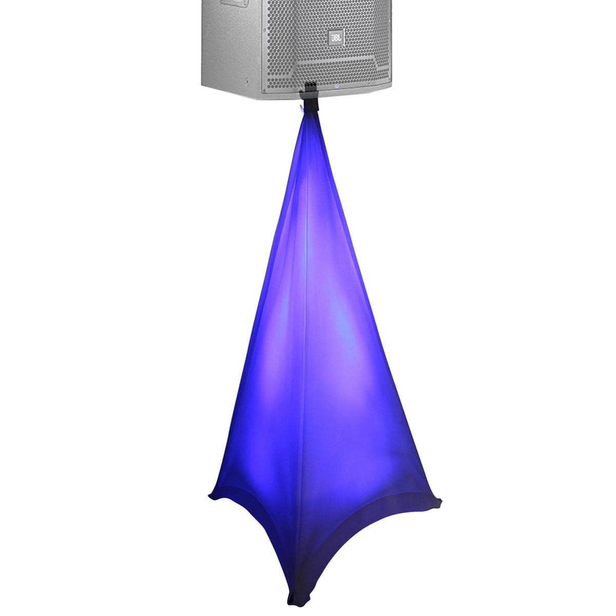 ProX X-SP2SC Lycra Cover Scrim for Tripod Speaker & Lighting Stand 2-Sided, Whit 2