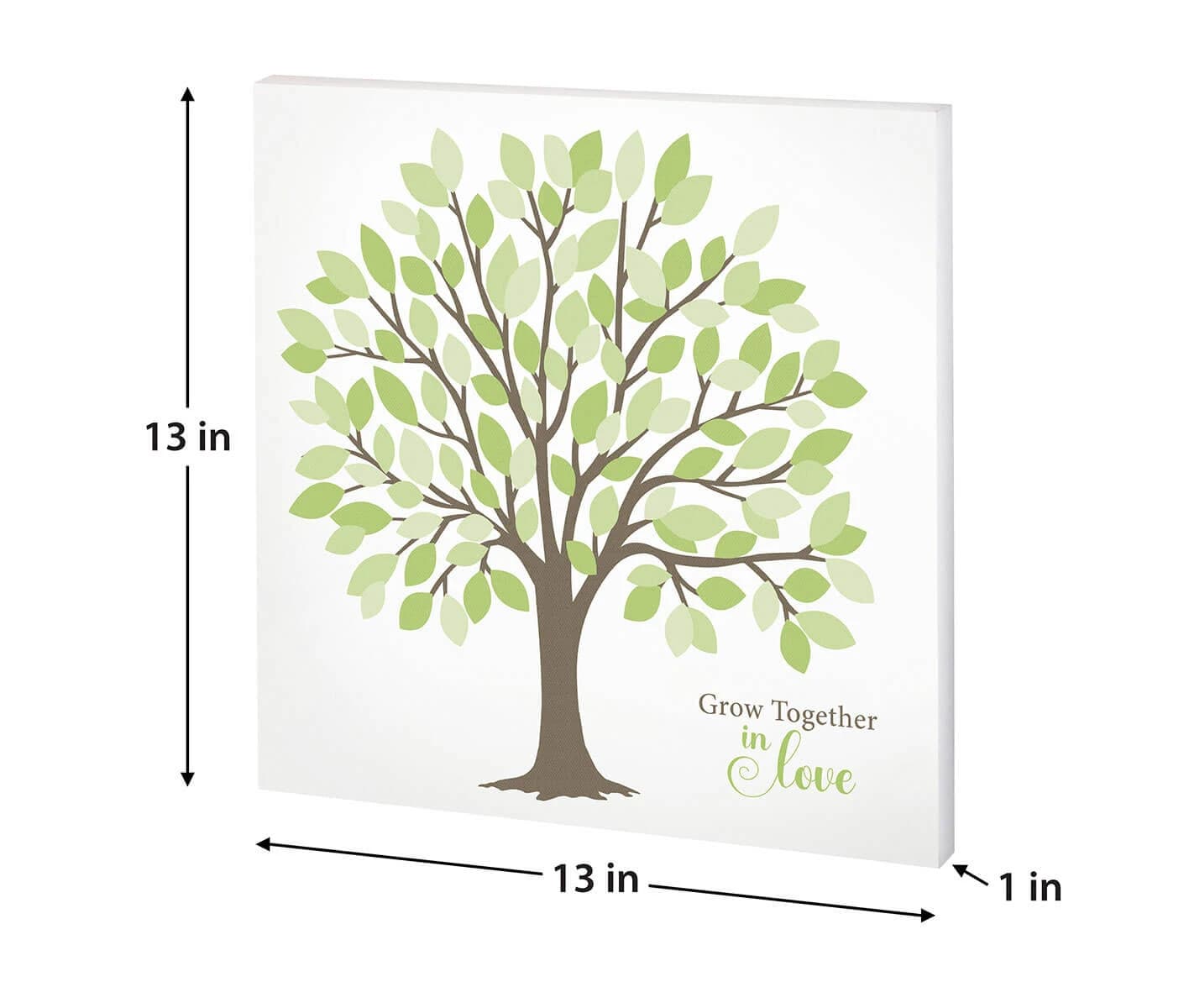 Wedding Tree Guest Book Alternative Signing Tree with Green Leaves 2