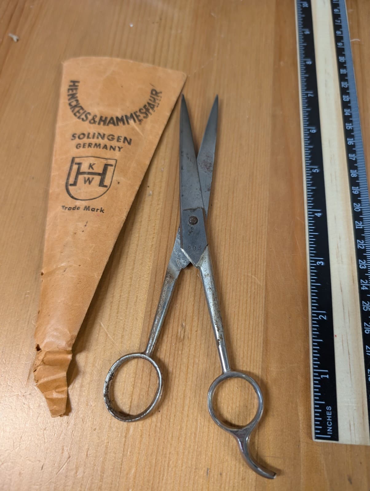 Vintage Henckels And Hammesfahr Scissors 203 2