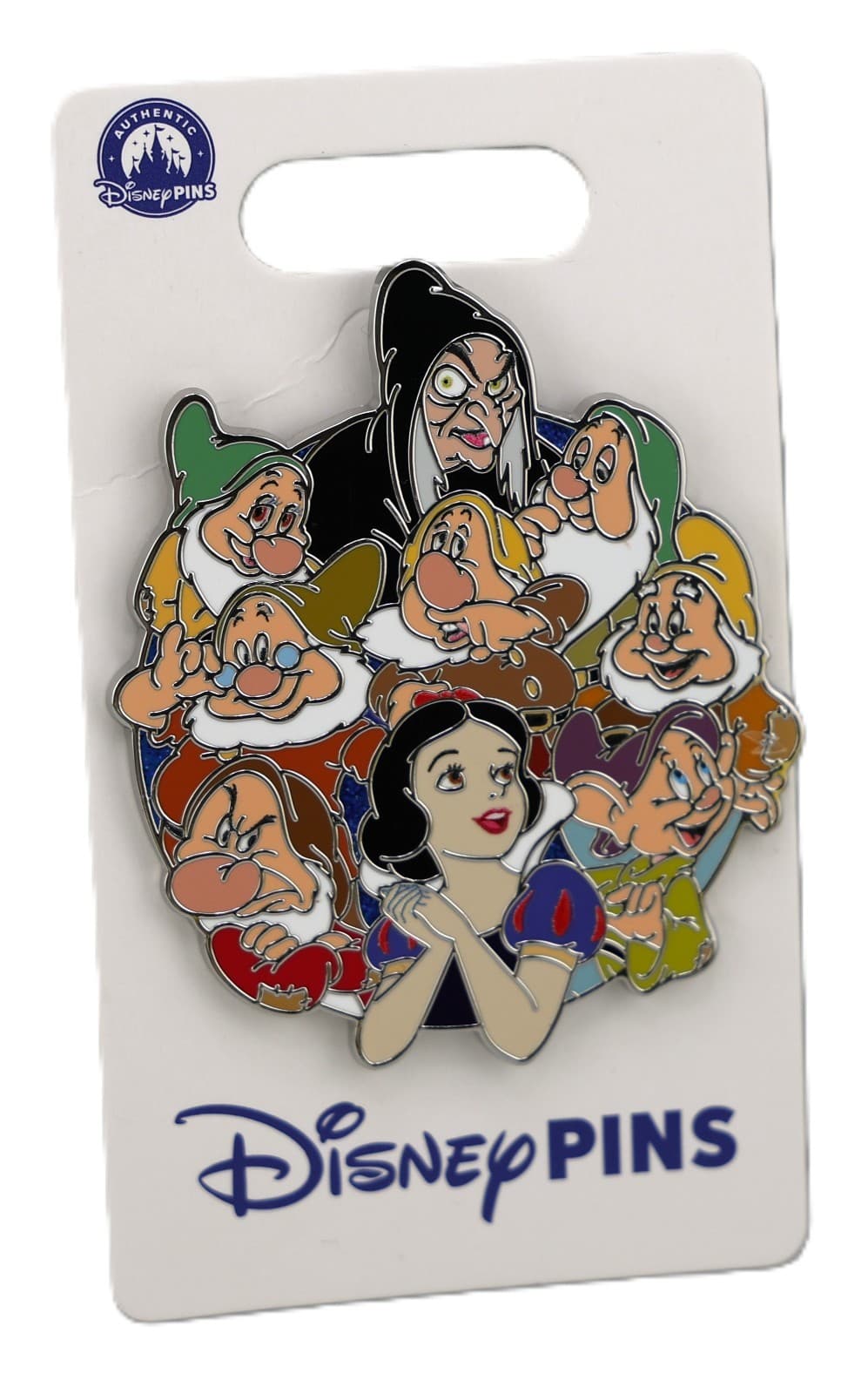 Disney Snow White And The Seven Dwarfs Family Cluster Pin New!