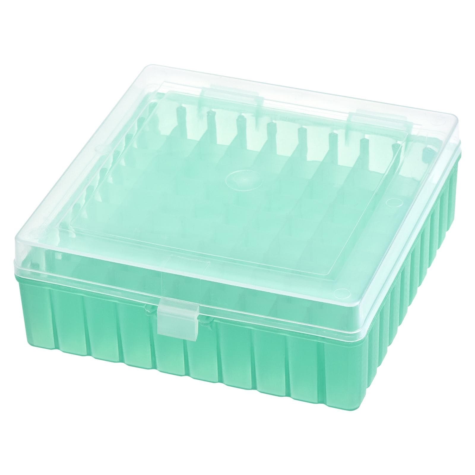 Freezer Tube Box 100 Places Rack for 1.5/1.8/2ml Microcentrifuge Tubes Green